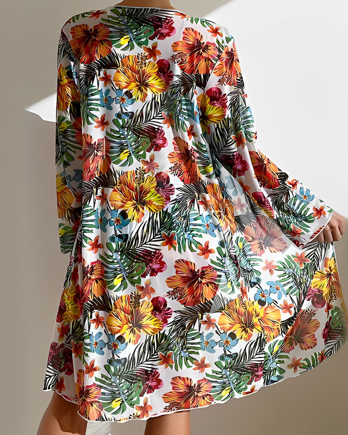 ALANI – CONJUNTO DE BIKINI CON ESTAMPADO TROPICAL Y CUBRIMIENTO