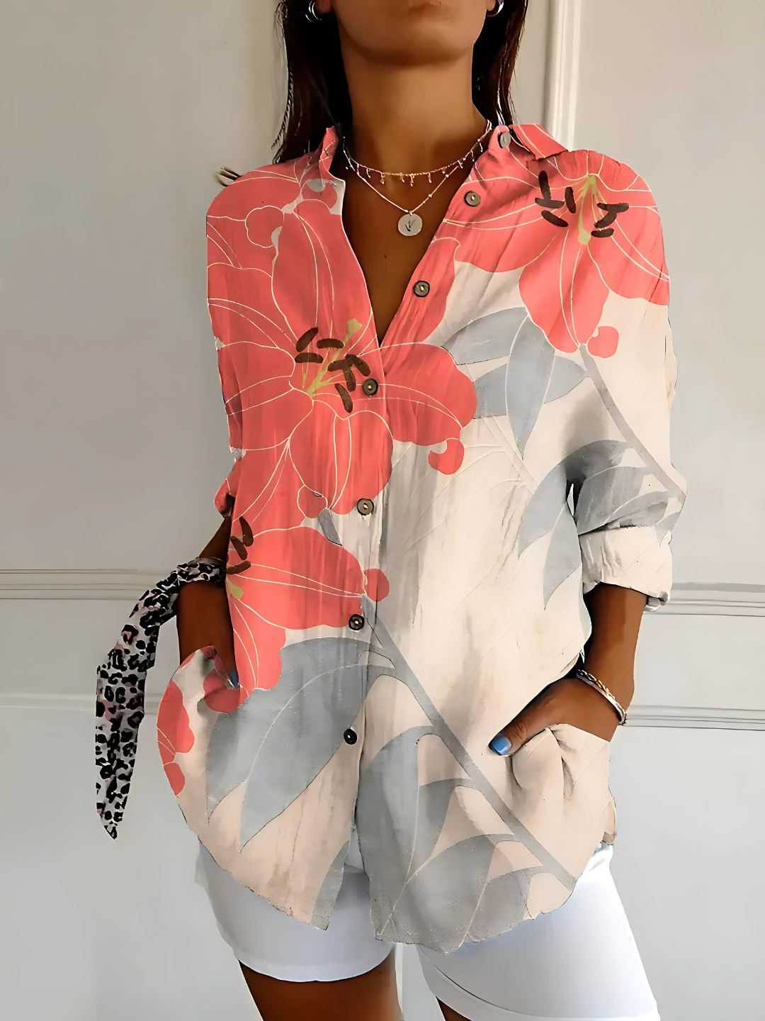 Yllona – Blusa Relajada con Botones