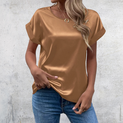 Mabel – Blusa de Manga Arremangada