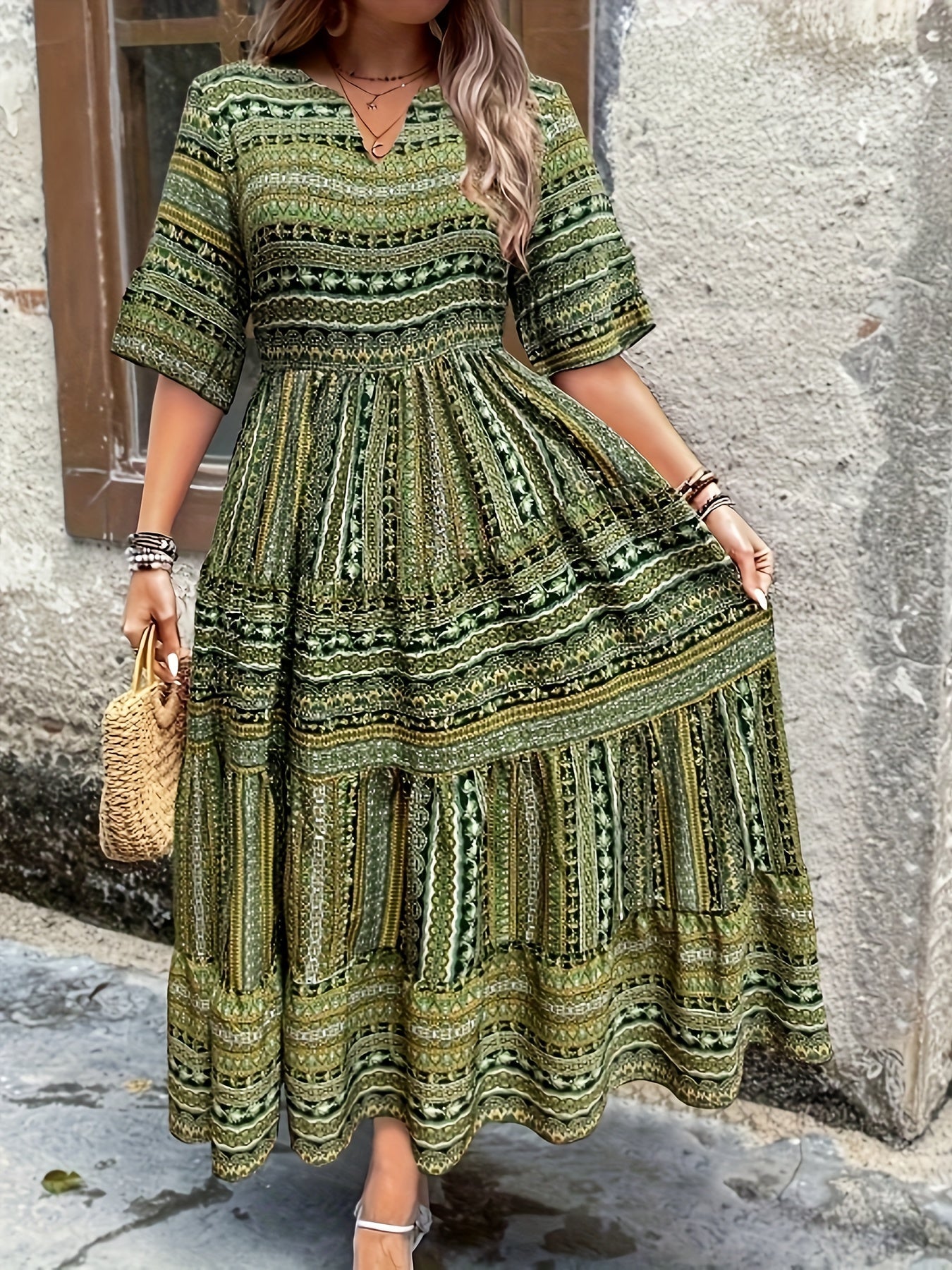 Marina - Vestido Étnico Flowy
