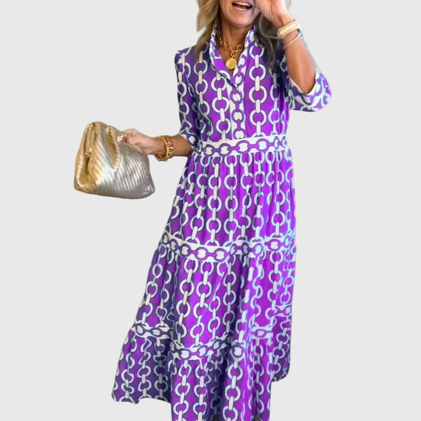 Juliette | Vestido Midi de Cadena Elegante