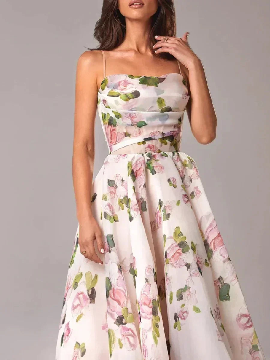 Emilia - Elegante Vestido Sin Mangas Impreso