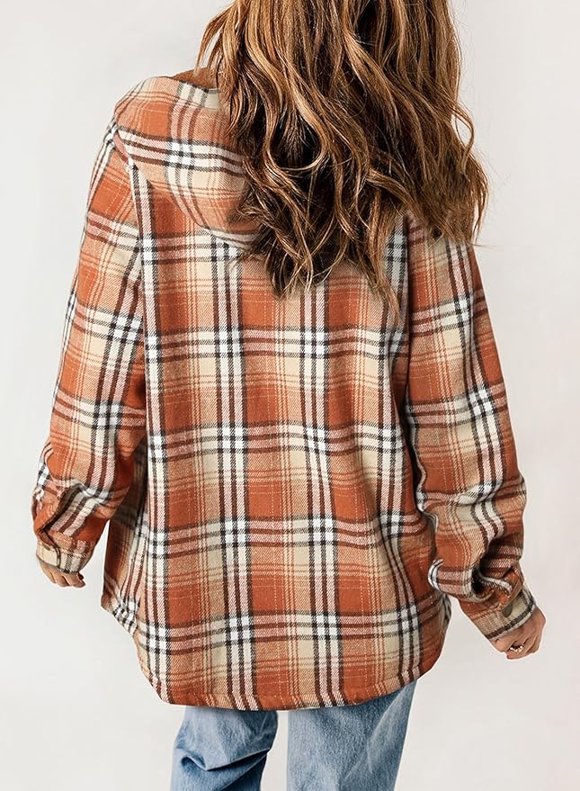 Elvessa | Chaqueta de Franela a Cuadros
