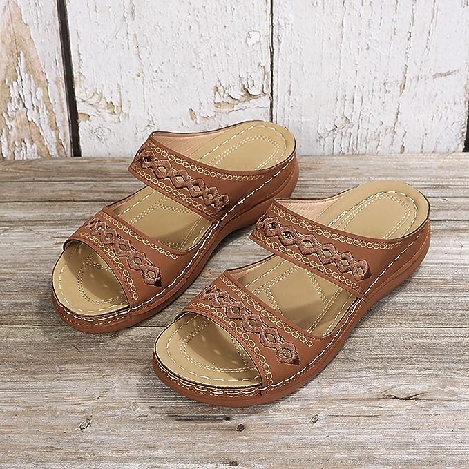 Alyssons - Sandalias ortopédicas cómodas para mujeres