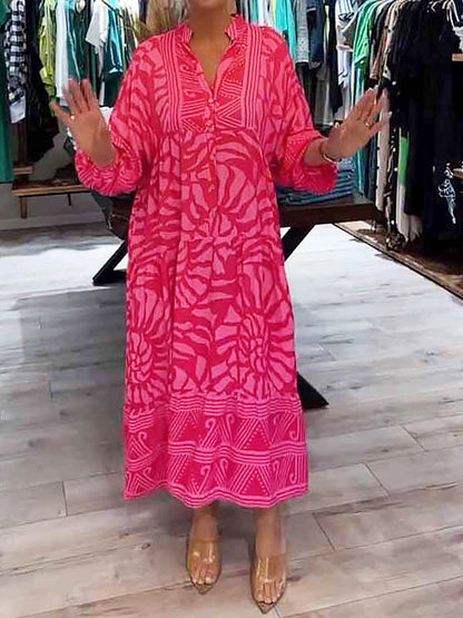 Chloe | Vestido Impreso con Escote en V