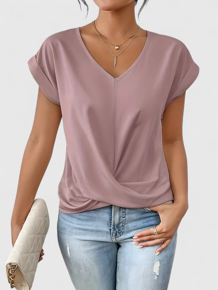 Mahrianne | Top V-Cuello Cómodo