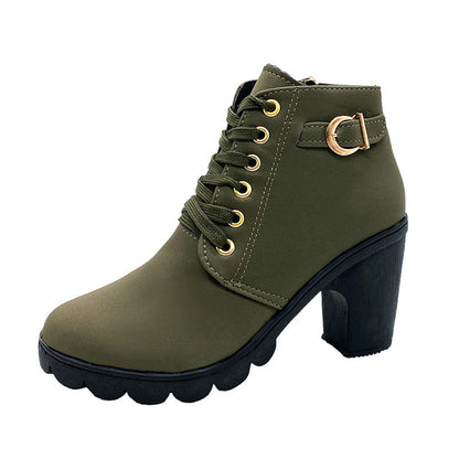 Botines con Tacón Chunky para Mujer