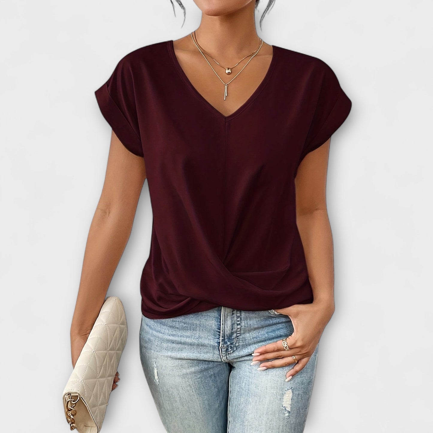 Carlinda | Top Elegante con Escote en V