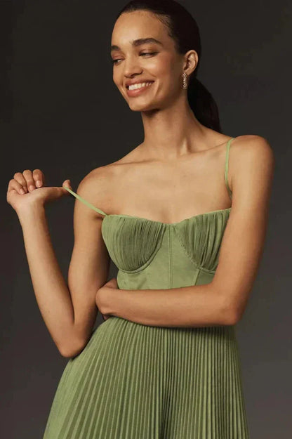 Isabella | Vestido Midi de Tul Plisado