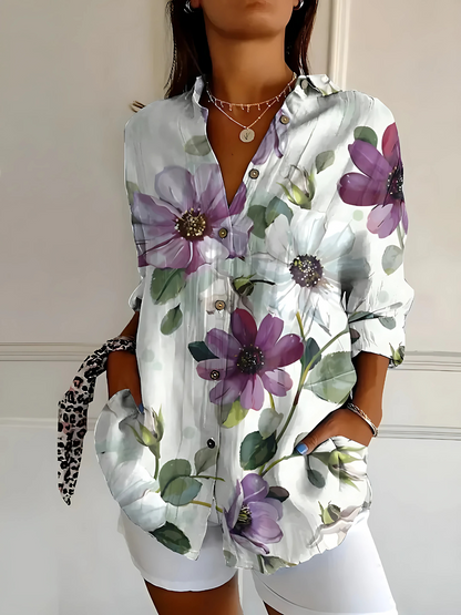 Yllona – Blusa Relajada con Botones