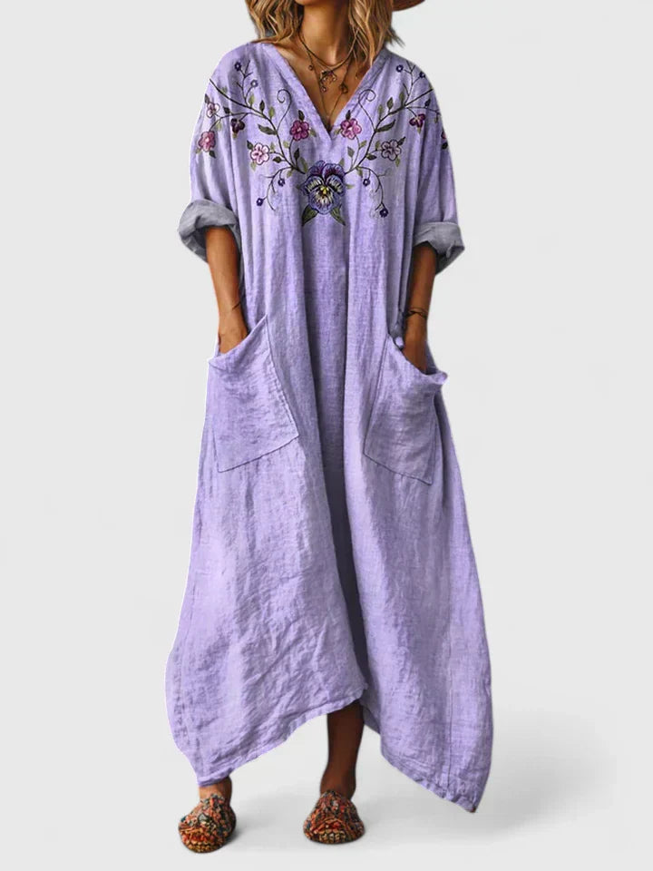 SHIELA - VESTIDO MAXI ESPÍRITU LIBRE