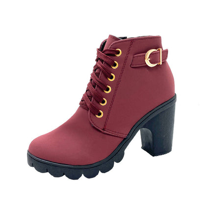 Botines con Tacón Chunky para Mujer