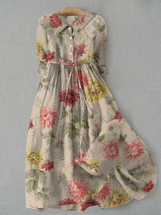 Zinnia - Vestido Camisero con Cordones para Mujeres