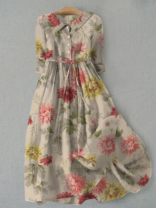 Zinnia - Vestido Camisero con Cordones para Mujeres