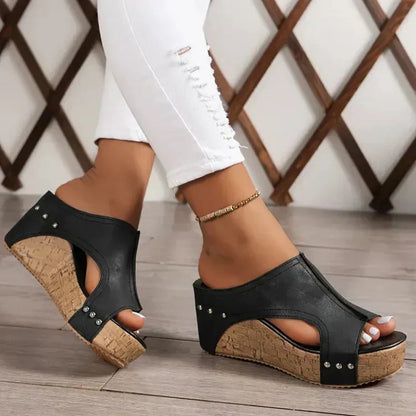 Luna – Sandalias ortopédicas elegantes con tacón de cuña