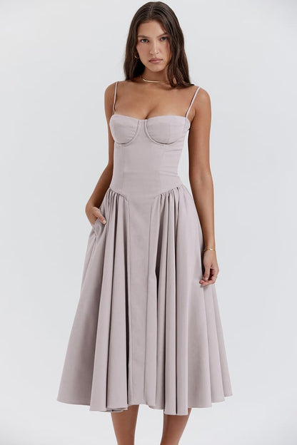 Elara | Vestido de Sol con Corsé Elegante