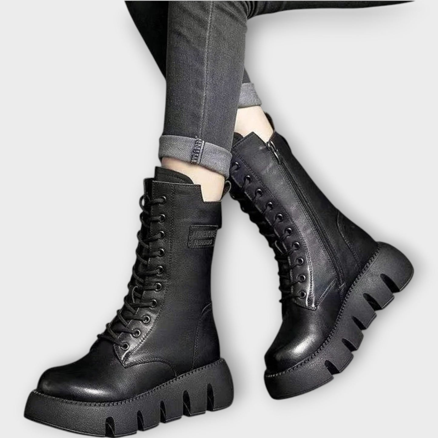 Botas Combat Chunky con Bordo Bold