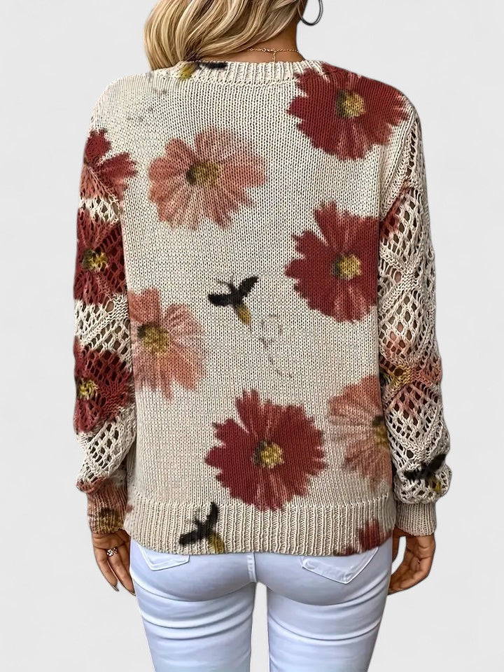 CHARLIE – SUÉTER DE PUNTO CON ENCANTO FLORAL