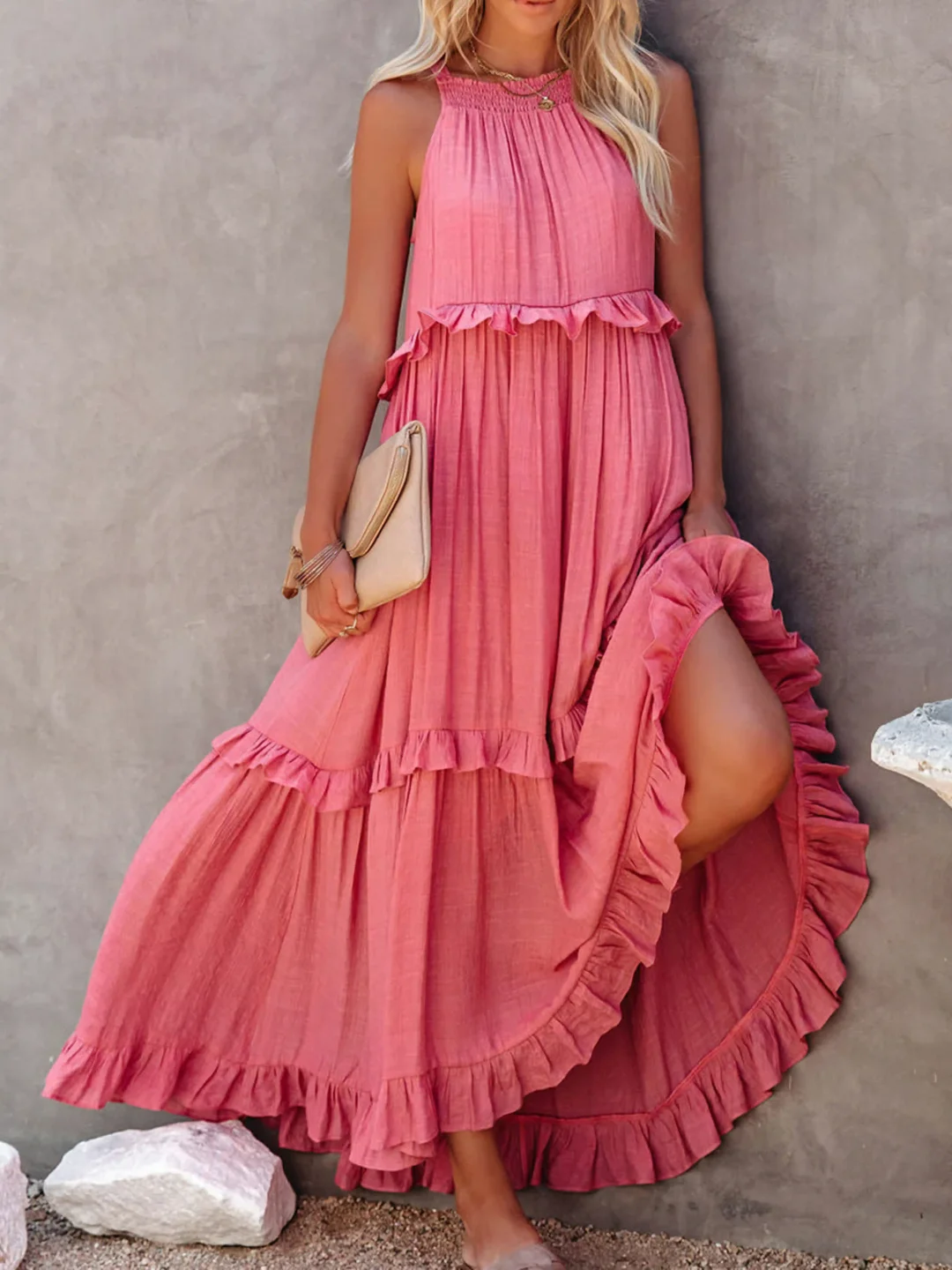 Mabel | Vestido Maxi Ruffle Breeze