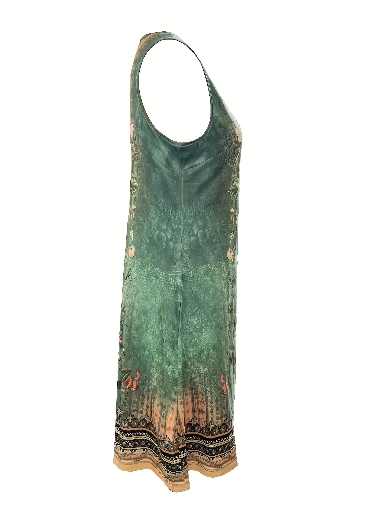 Harmoni - Vestido de Cuello Notch con Estampado Floral