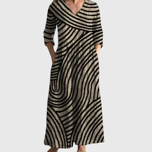 Fiona | Elegante Vestido Midi Fluido