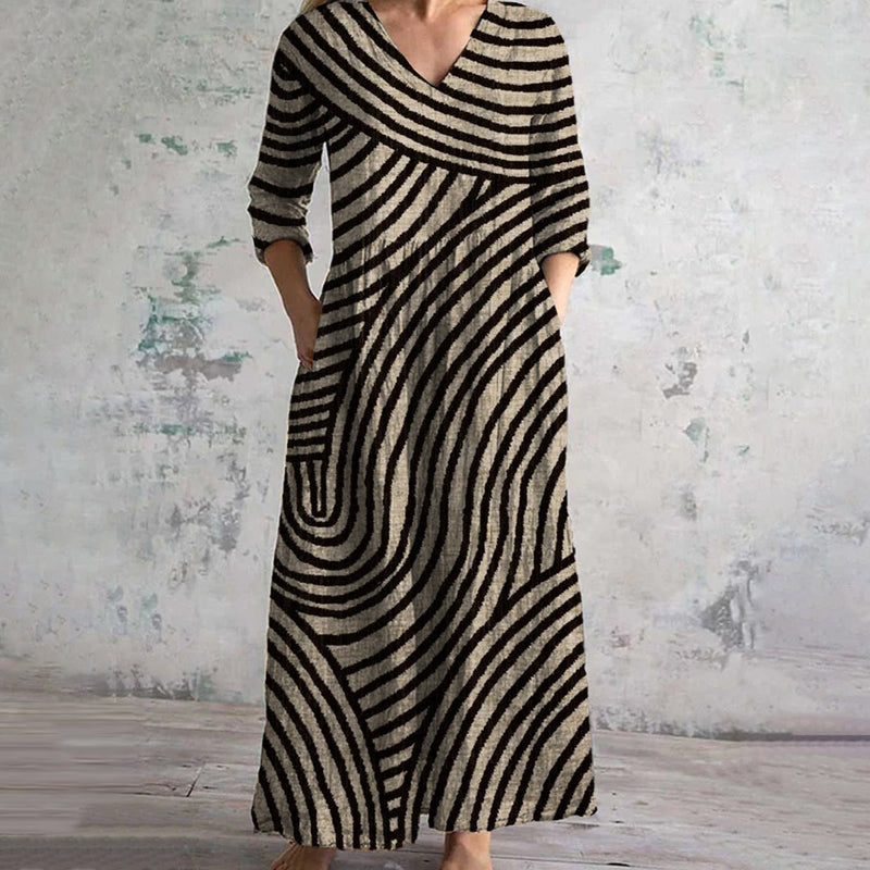 Kaida – Vestido a Rayas Vintage