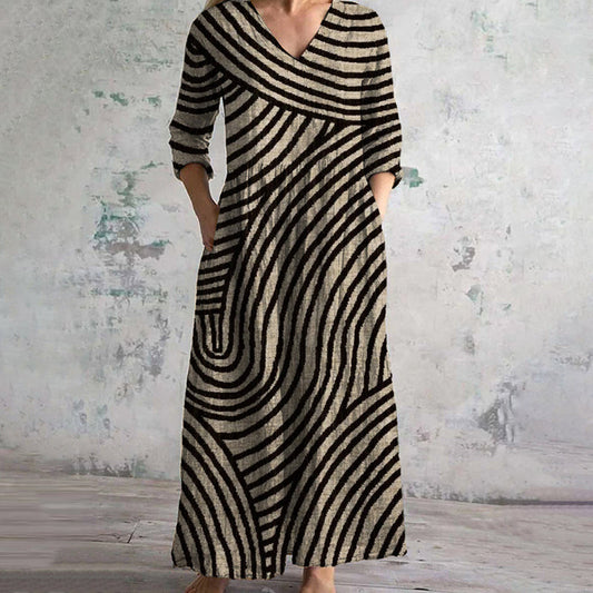 Eve | Vestido Vintage a Rayas