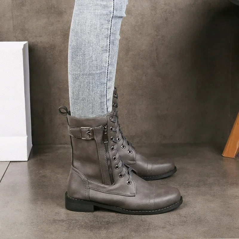 Ivetta - Botas de Cuero Brillante