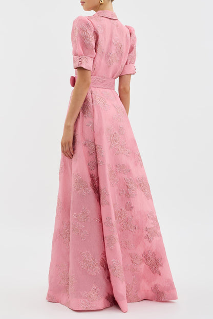 Rebecca - Vestido de Manga Corto con Volantes