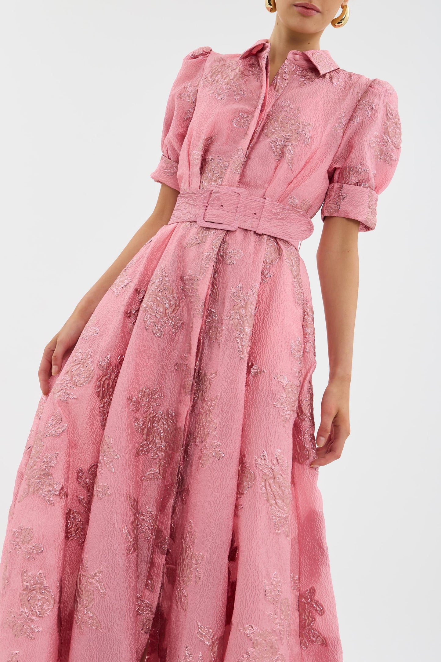 Rebecca - Vestido de Manga Corto con Volantes