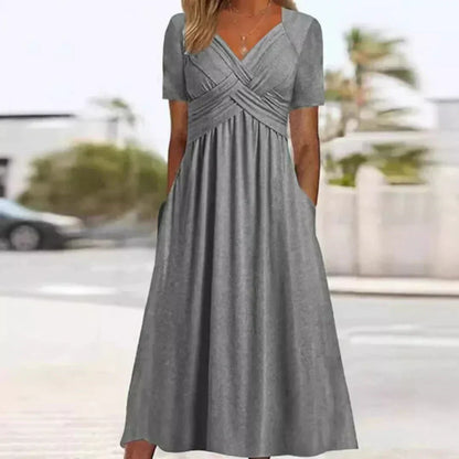 Frances | Vestido de Elegancia Sofisticada y Halagadora