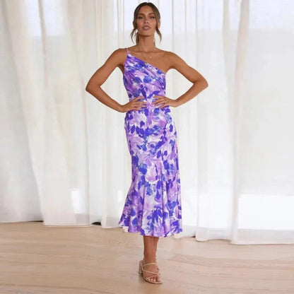 Eliza - Vestido Midi de Un Hombro