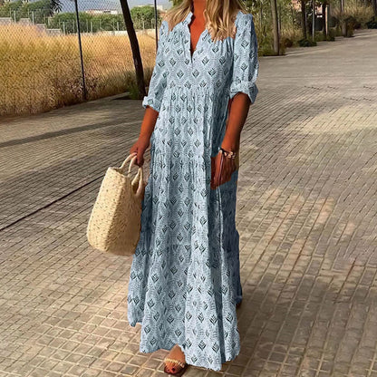 Nora - Vestido Maxi Boho Elegante