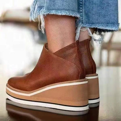 Botas Elegantes Slim-Fit de Cuero