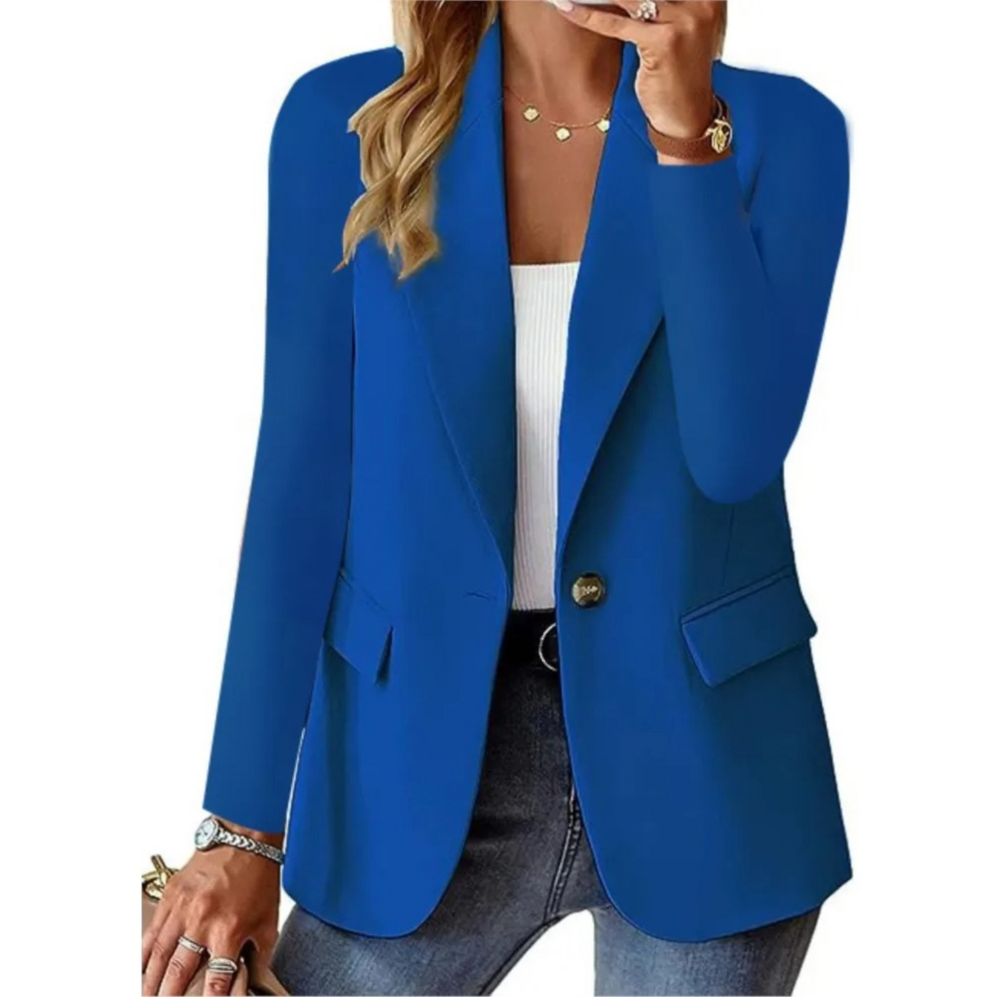 Vivienne | Blazer Largo a Medida con Mangas Largas