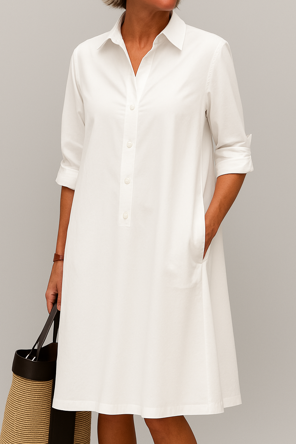 Elodie | Vestido Camisa con Botones