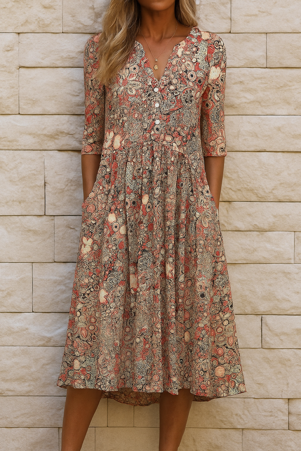Harlow™ | Vestido Elegante con Escote en V