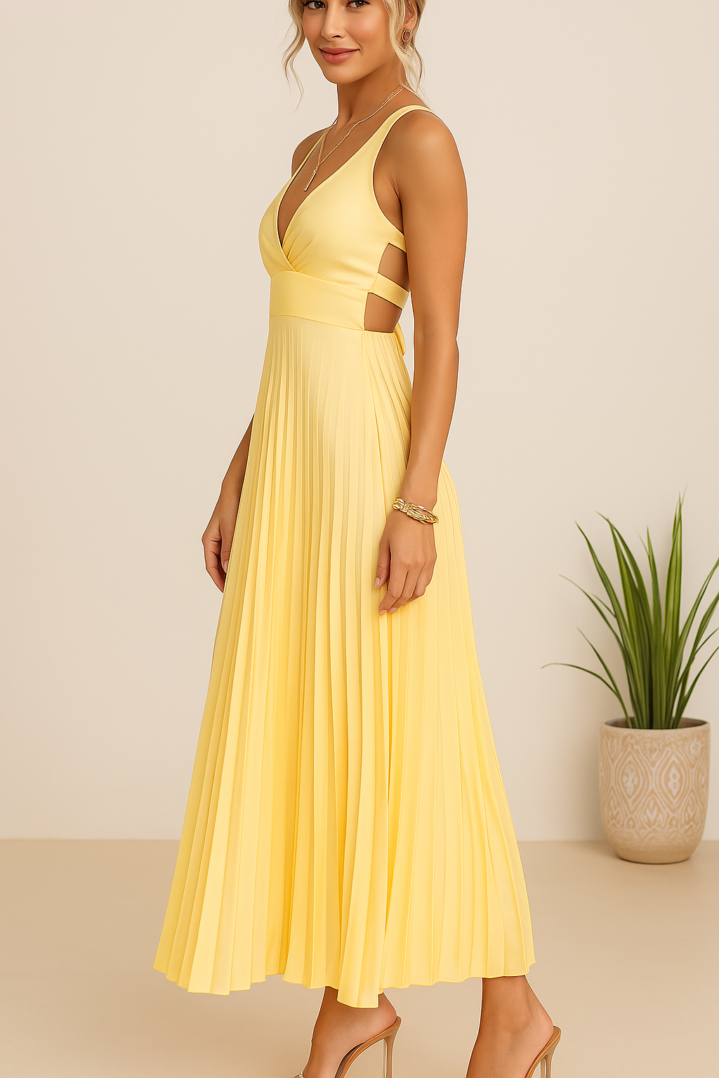 Oria - Vestido Elegante con Pliegues