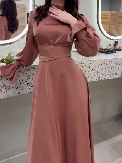 ItalianFrost - Vestido Maxi Satinado