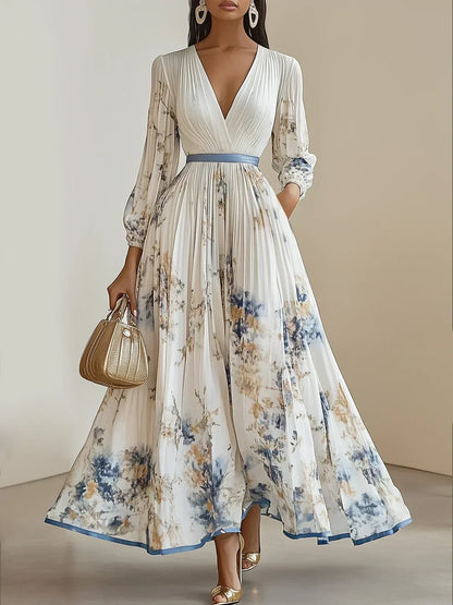 Bristol - Vestido Maxi Bohemio de Parches Florales