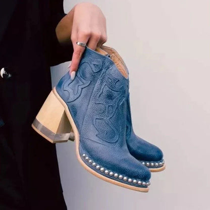 Botas Midi Bordadas Norwich