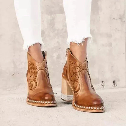Botas Mezzalunghi Bordadas Norwich