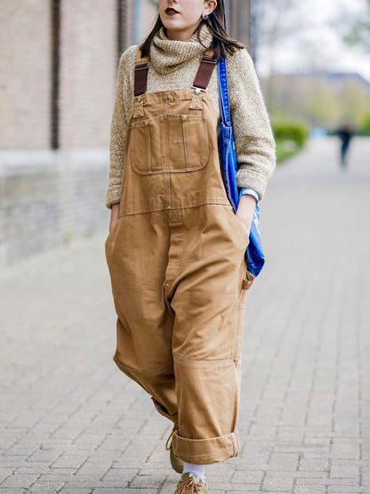 Pantalones de Lona para Mujer – Corte Relajado y Estilo Inspirado en Trabajo