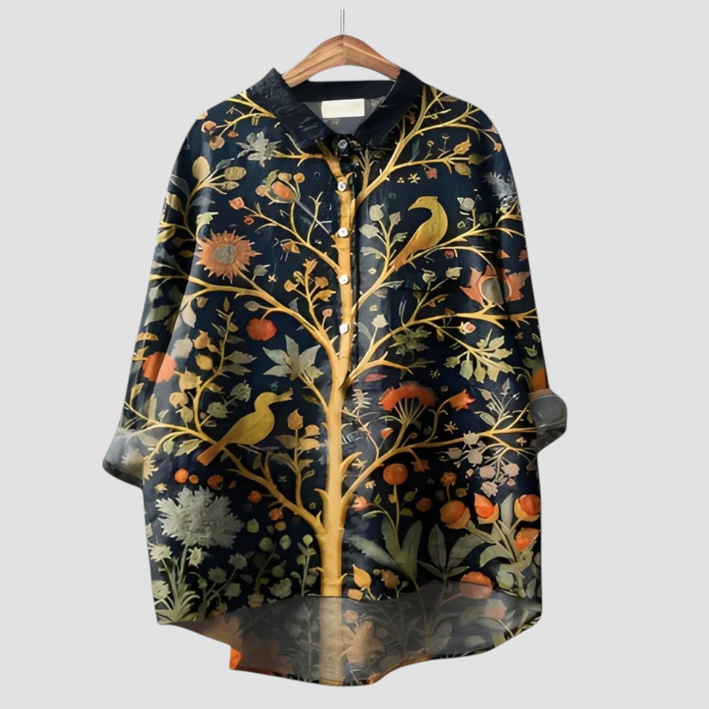 Elaris™ | 2025 – Blusa Botánica Dorada