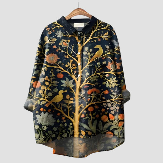 Elaris™ | 2025 – Blusa Botánica Dorada