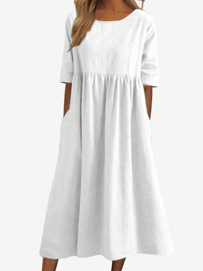 Caitlin | Vestido Hecho a Mano con Cubierta para el Vientre