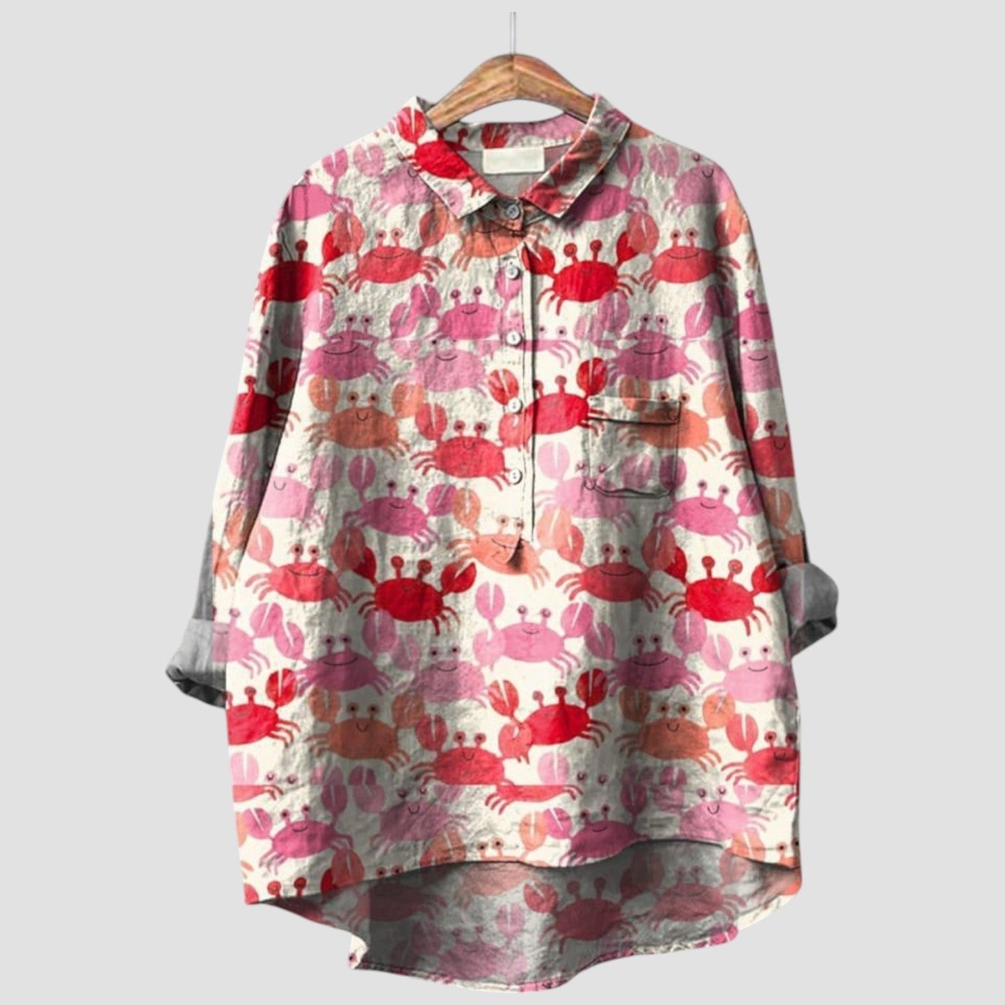 Caliri™ | 2025 – Blusa Colorida de Cangrejo