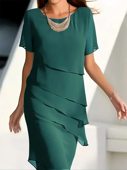 Anastasia | Vestido Midi Lujoso en Capas
