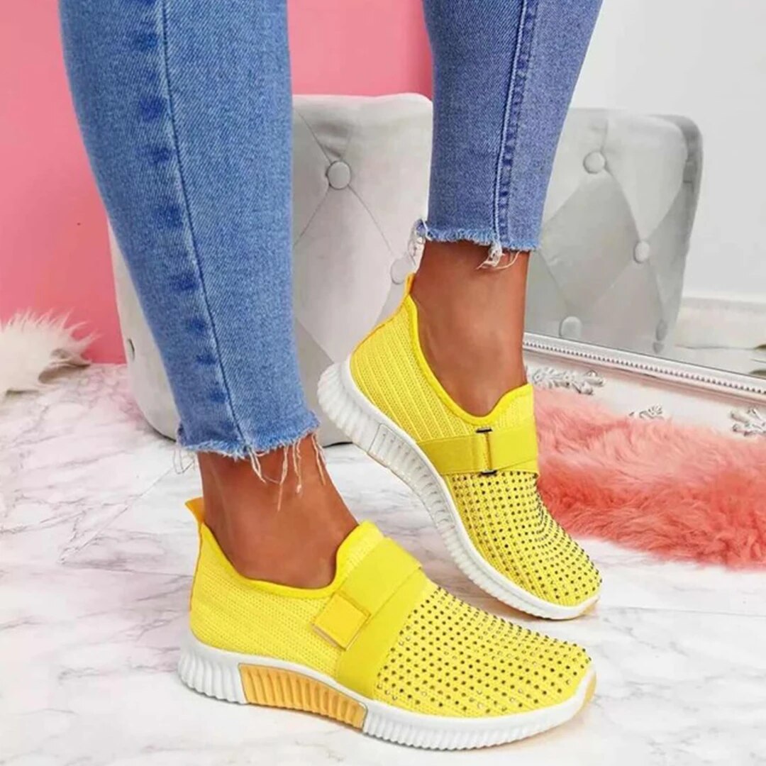 Vortex - Zapatillas transpirables con velcro y suela acolchada