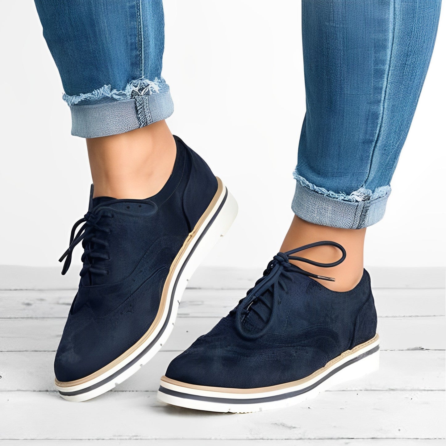 Sloane - Zapatos Oxford con Cordones y Recorte